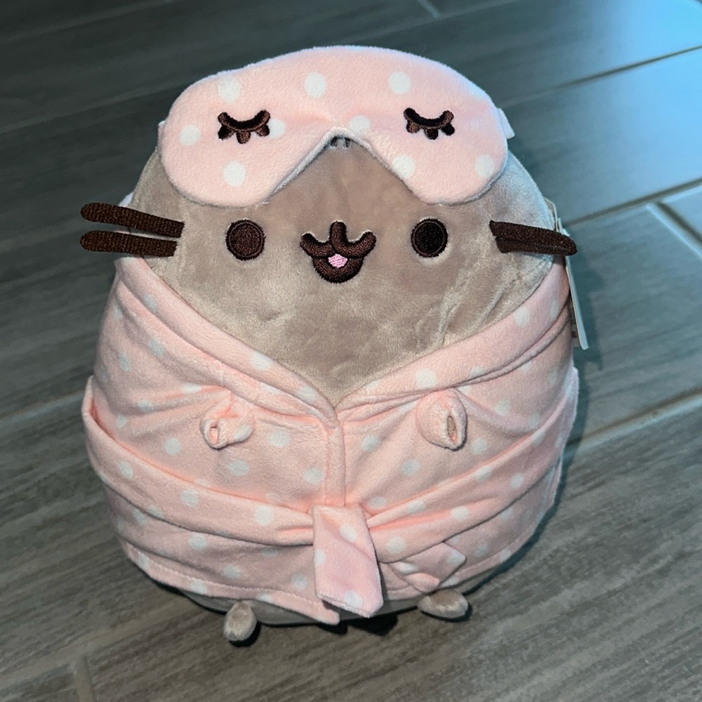 Im selling a cute sleepy pusheen plush!